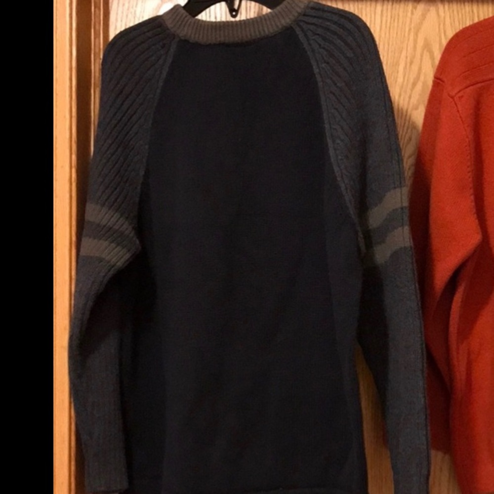 Boy’s Small 8 Cherokee warm sweater crew neck gray tan cotton cozy cute EUC